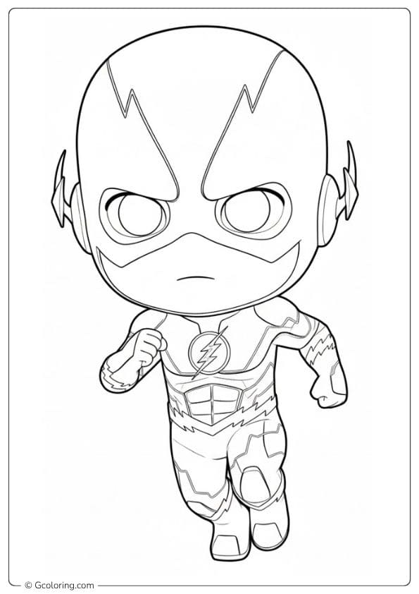 Action Spider Man Line Art for Coloring Pages The Flash