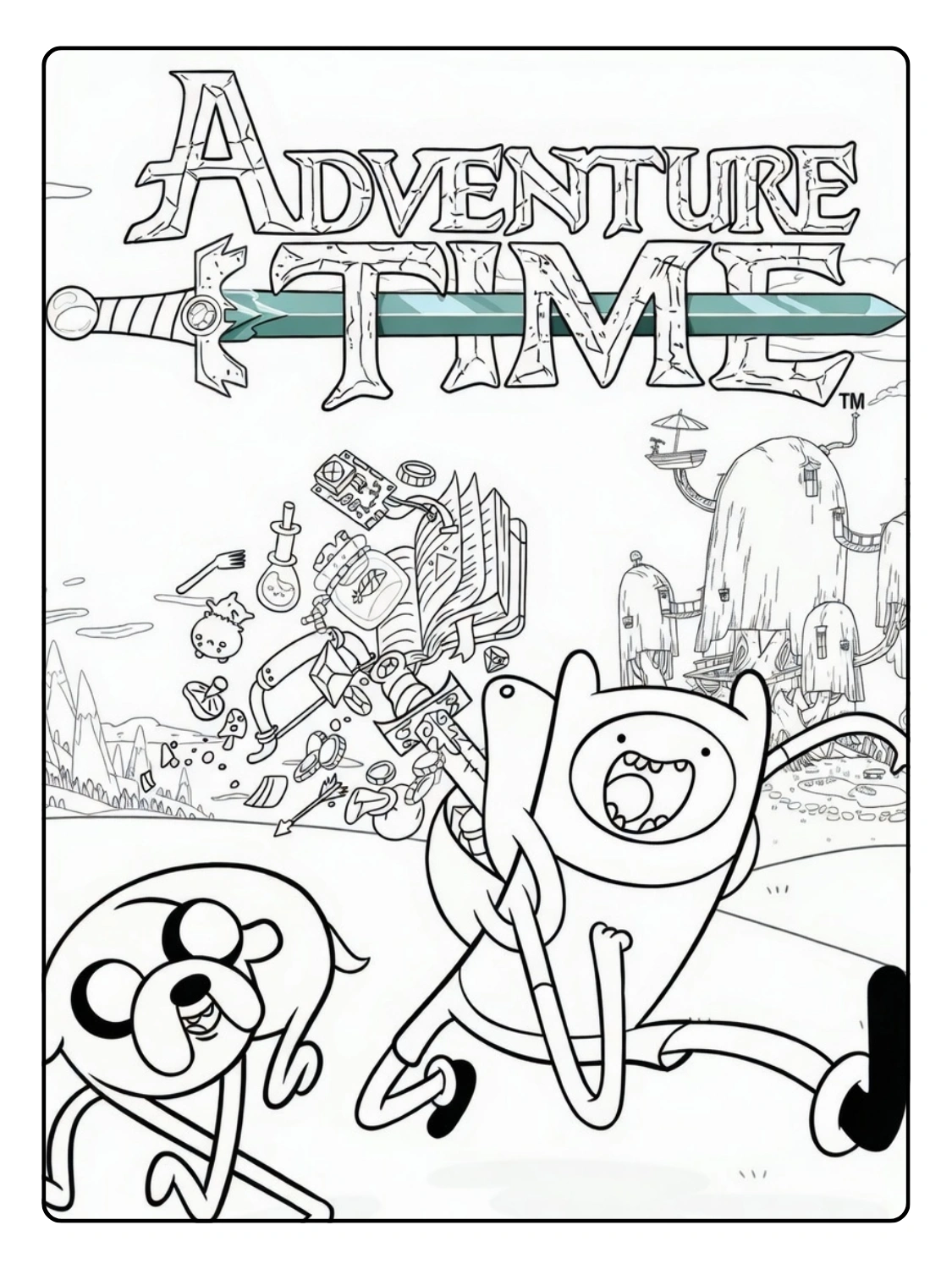 Adventure Time Coloring Pages