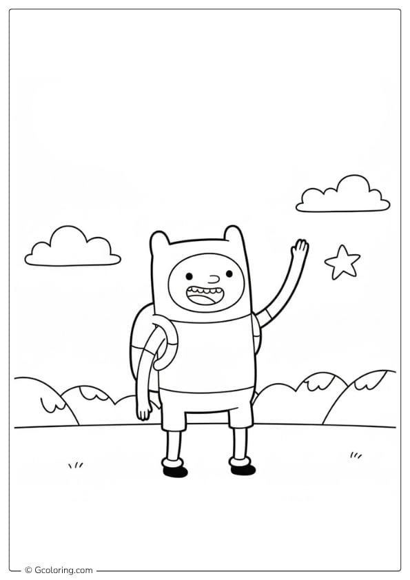 Adventure Time cartoon coloring pages