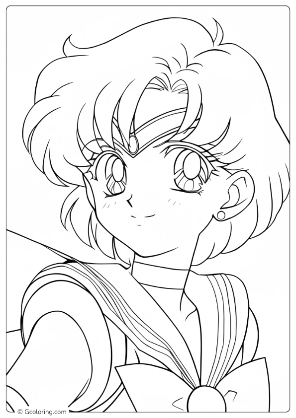 Ami Mizuno Sailor Mercury Coloring Pages