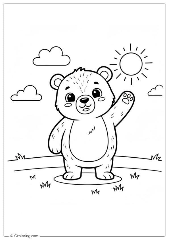 Bear Forest Coloring Pages Animals
