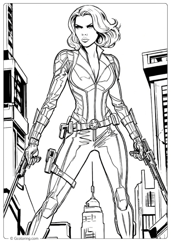 Black Widow Coloring Pages (2)