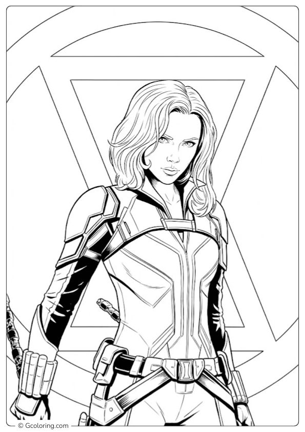 Black Widow Coloring Pages (8)
