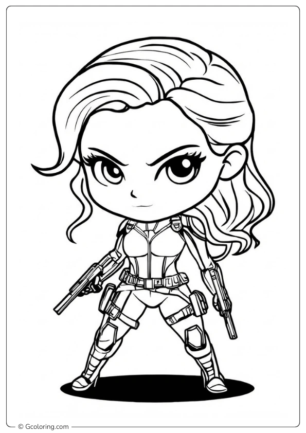 Black Widow Coloring Pages