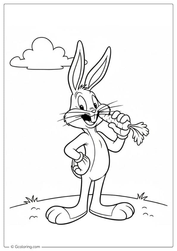Bugs Bunny Looney Tunes Coloring Pages