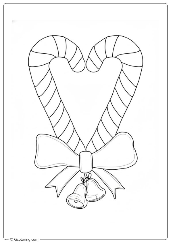 Candy Canes Coloring Page (2)