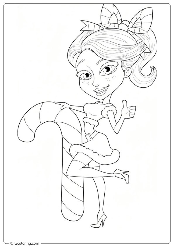 Candy Canes Coloring Page (9)