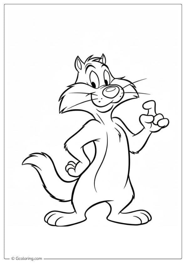 Daffy Duck Looney Tunes Coloring Pages