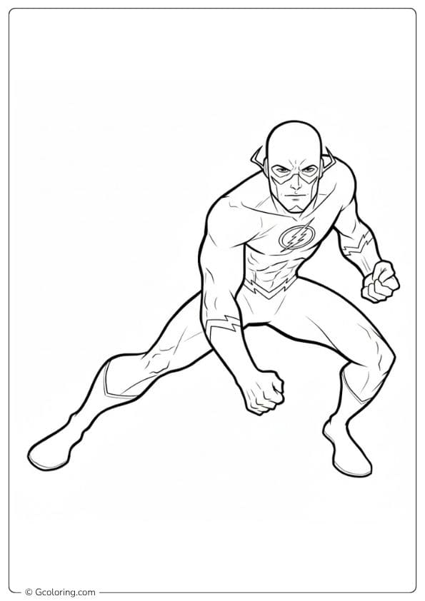 Dynamic Pose Outline for Coloring Pages The Flash