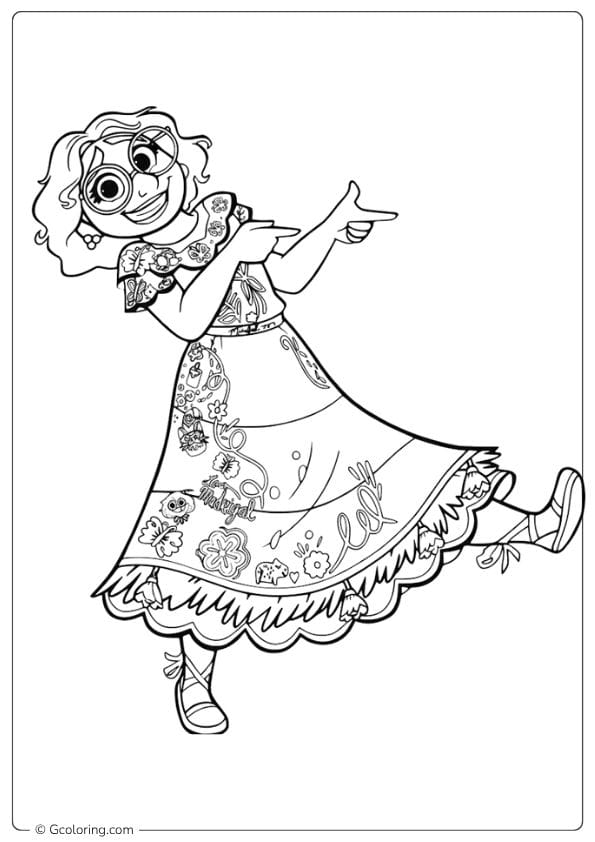 Encanto Coloring Pages Cute Mirabel
