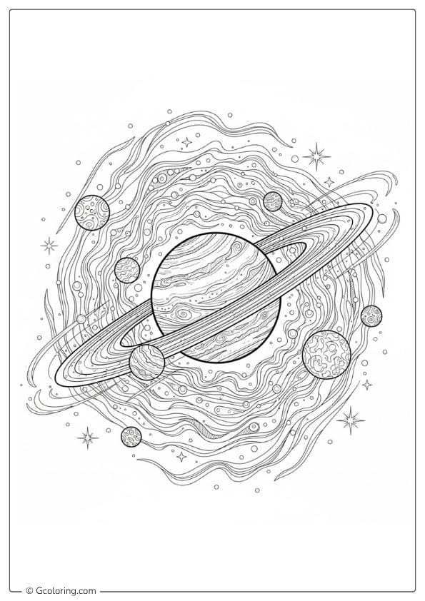 Galaxy Dream Adult Coloring Pages