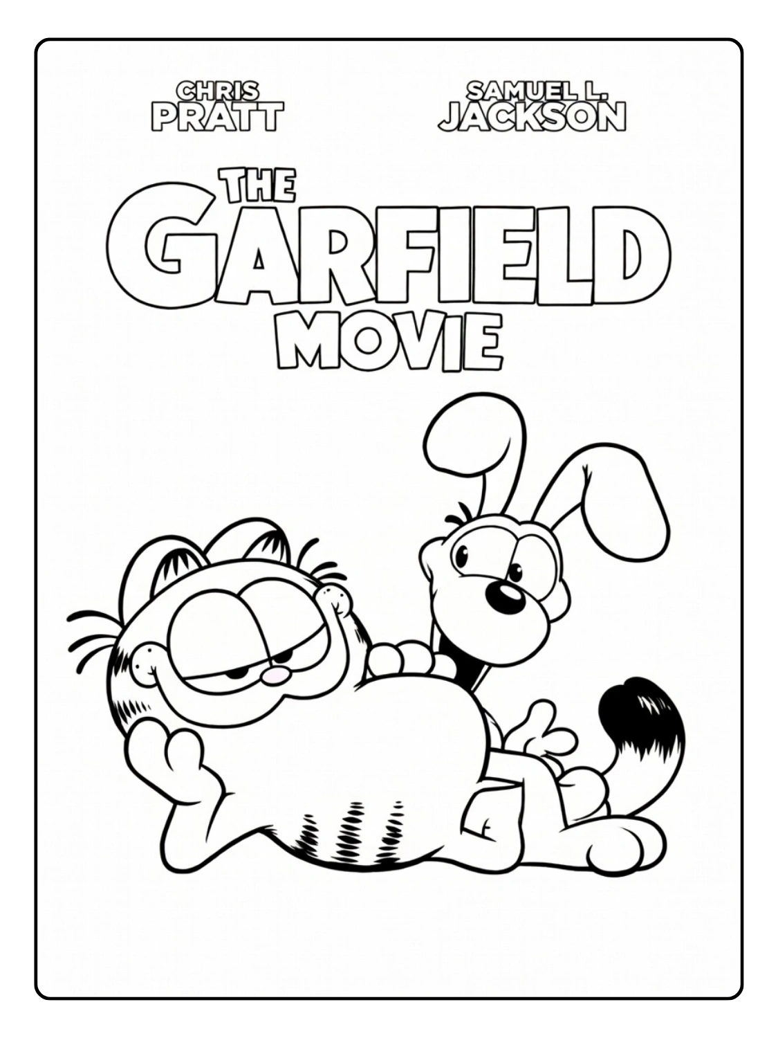 Garfield Coloring Pages