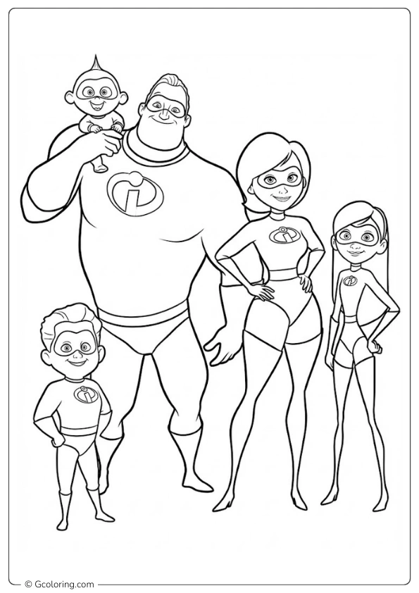 Incredibles Coloring Pages (2)