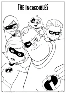 Incredibles Coloring Pages (4)