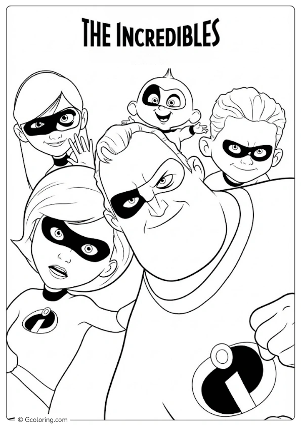 Incredibles Coloring Pages (4)