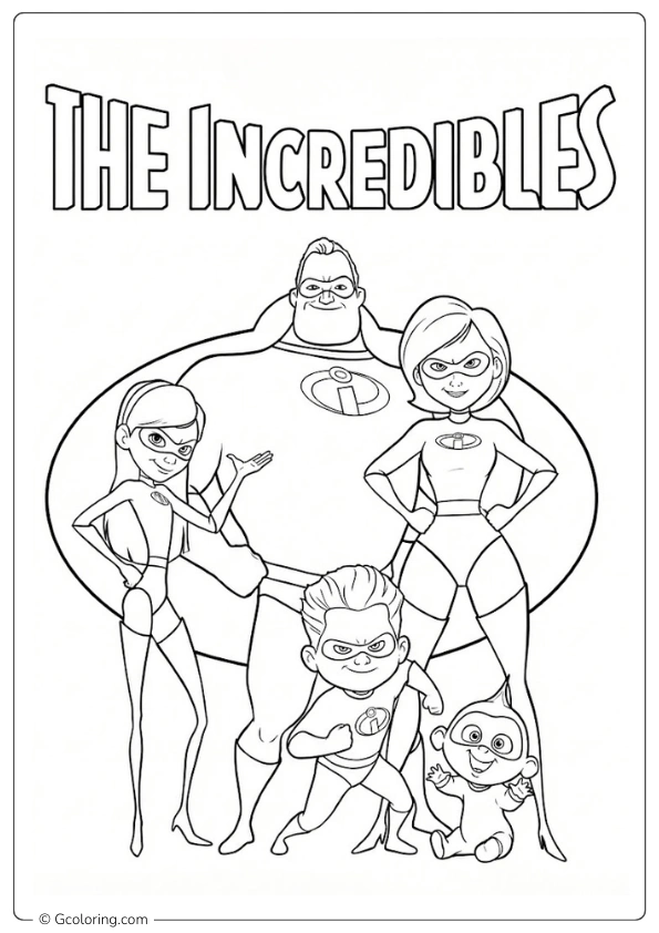 Incredibles Coloring Pages