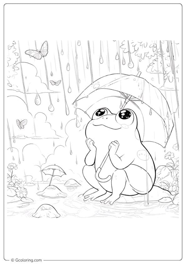 Indoor Art Rainy Day Coloring Pages