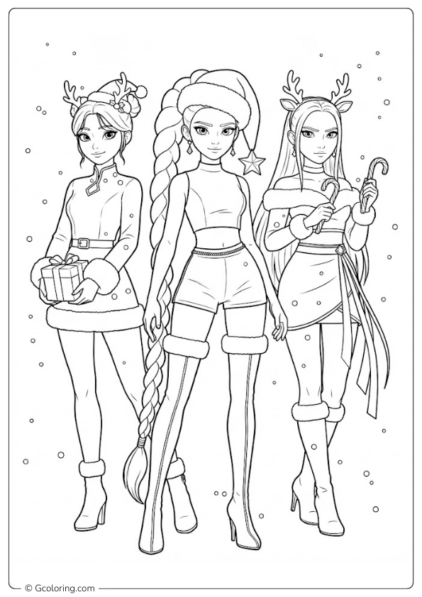 KPOP Demon Hunters Coloring Pages (7)