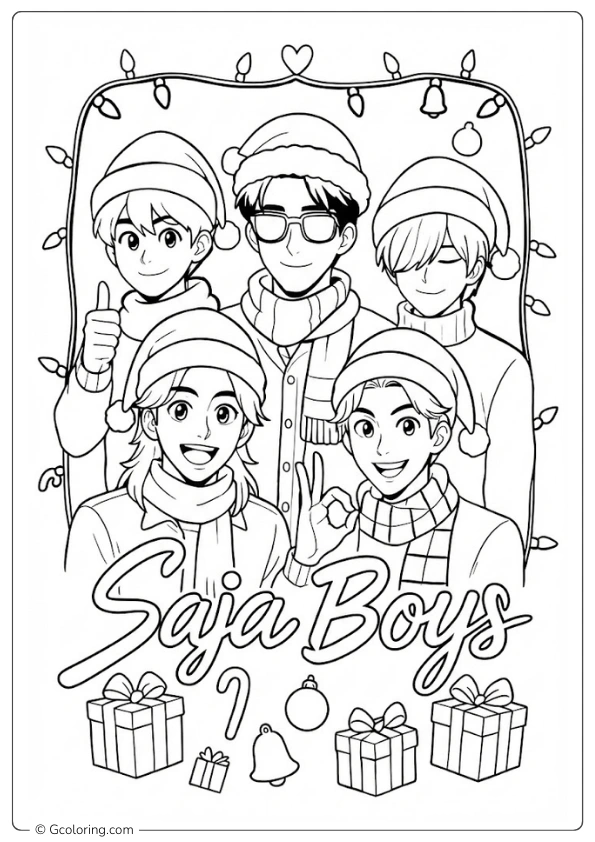KPOP Demon Hunters Coloring Pages (9)