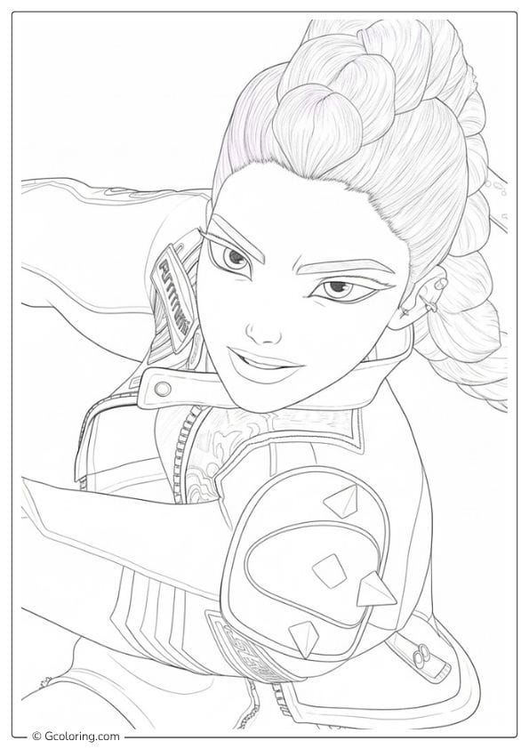 Kpop Demon Hunters Coloring Pages Brave Fighter