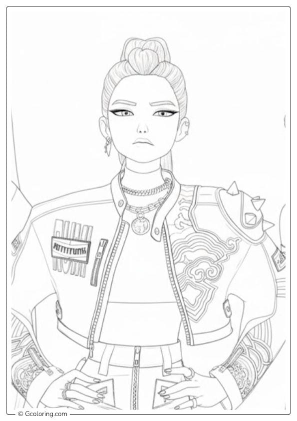 Kpop Demon Hunters Coloring Pages Magic Circle
