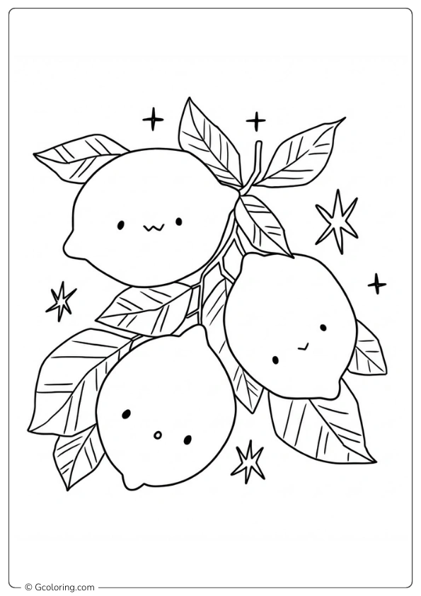 Lemon Coloring Page (4)