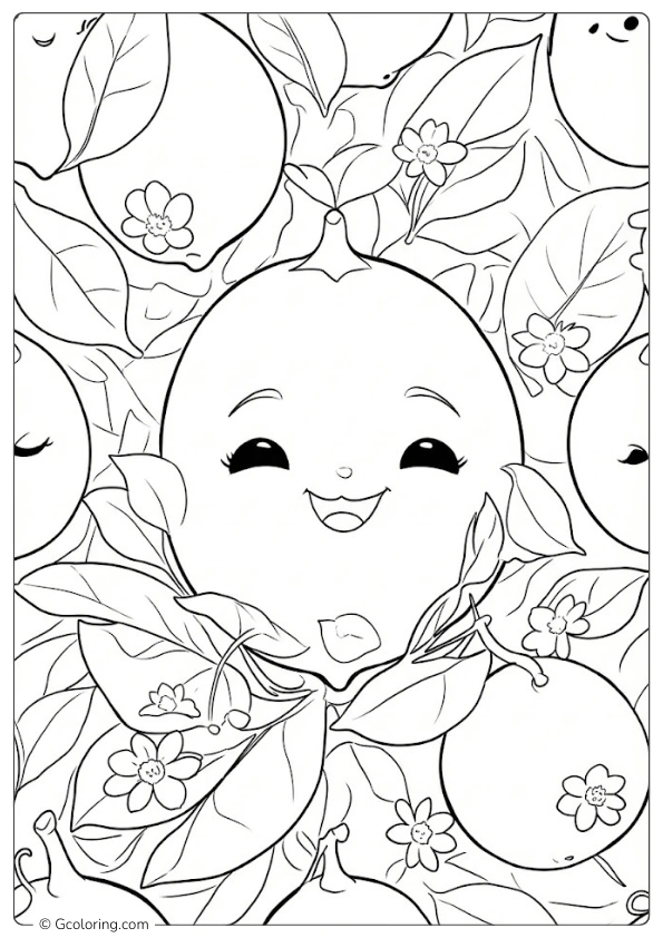Lemon Coloring Page (5)