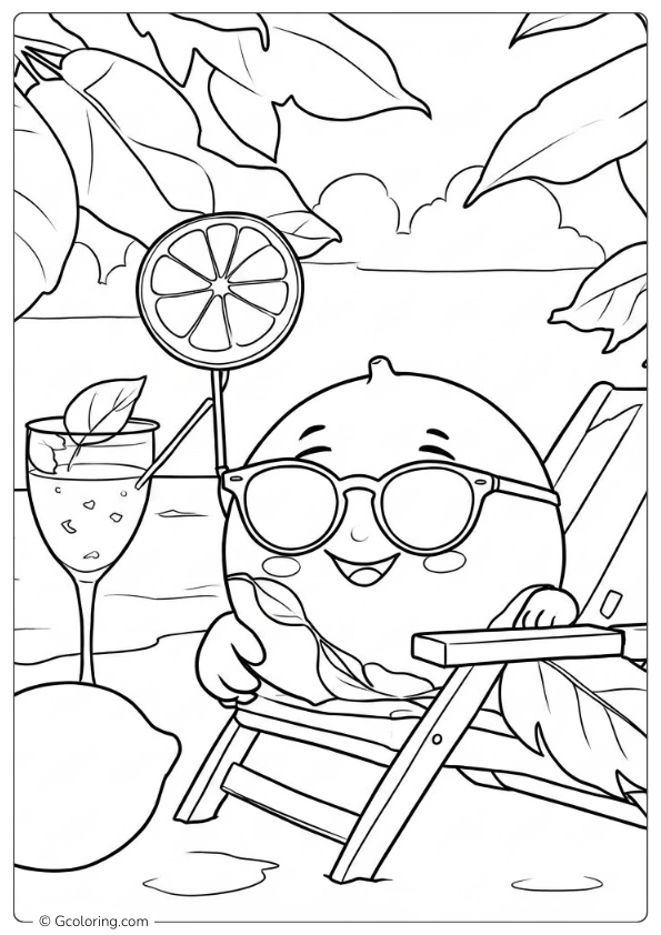 Lemon Coloring Page (7)