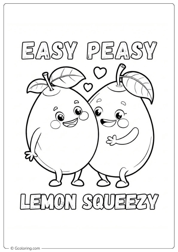 Lemon Coloring Page (9)