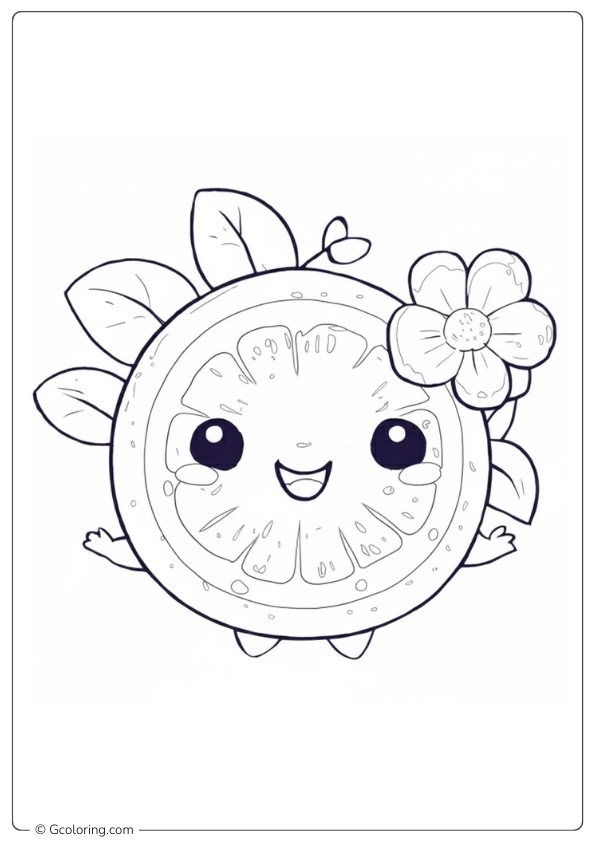 Lemon Coloring Page