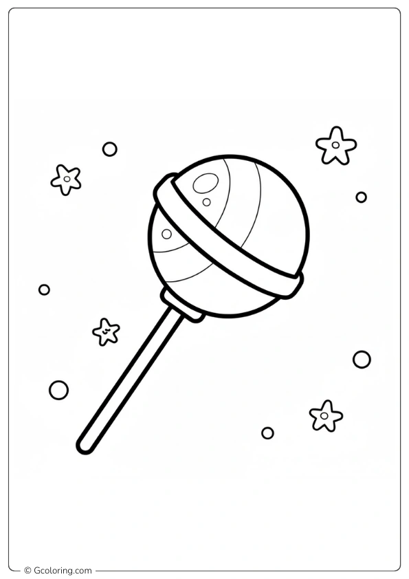 Lollipop Coloring Page