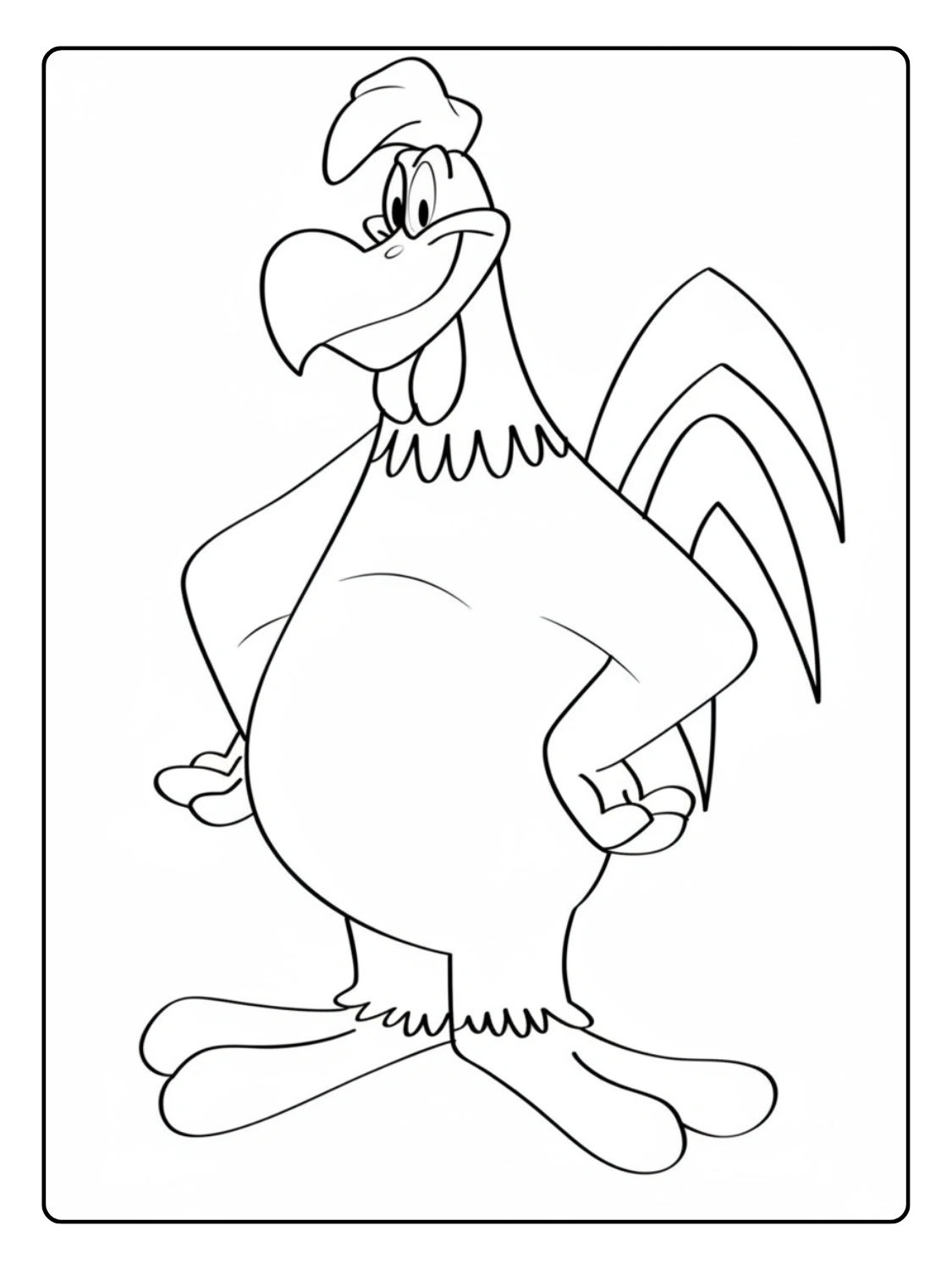 Looney Tunes Coloring Pages Foghorn Leghorn