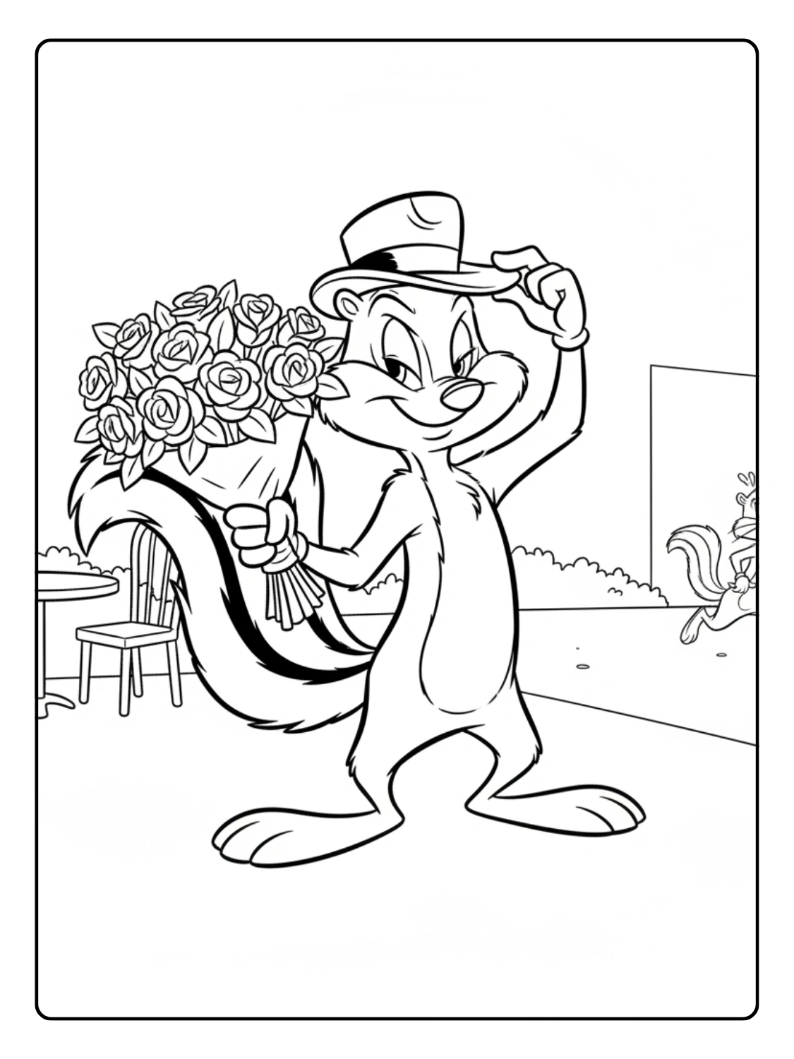 Looney Tunes Coloring Pages Pepé Le Pew
