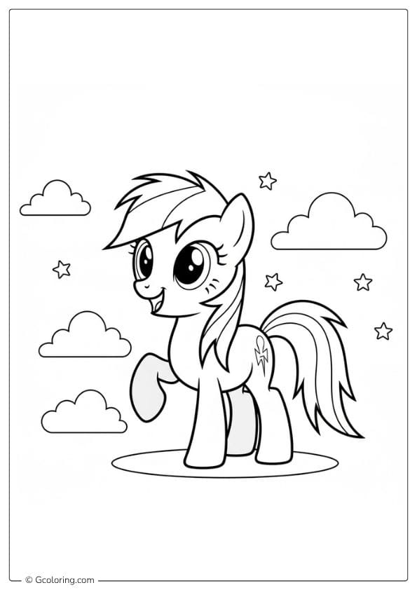 My Little Pony cartoon coloring pages