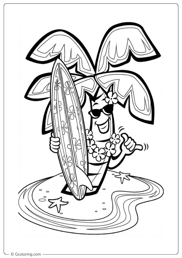 Palm Tree Coloring Pages (11)