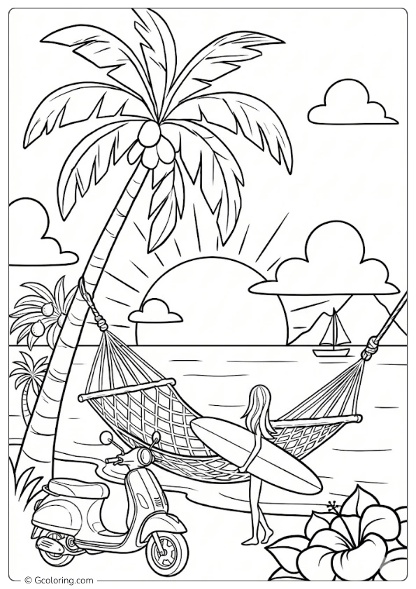 Palm Tree Coloring Pages (3)