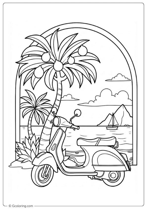 Palm Tree Coloring Pages (4)