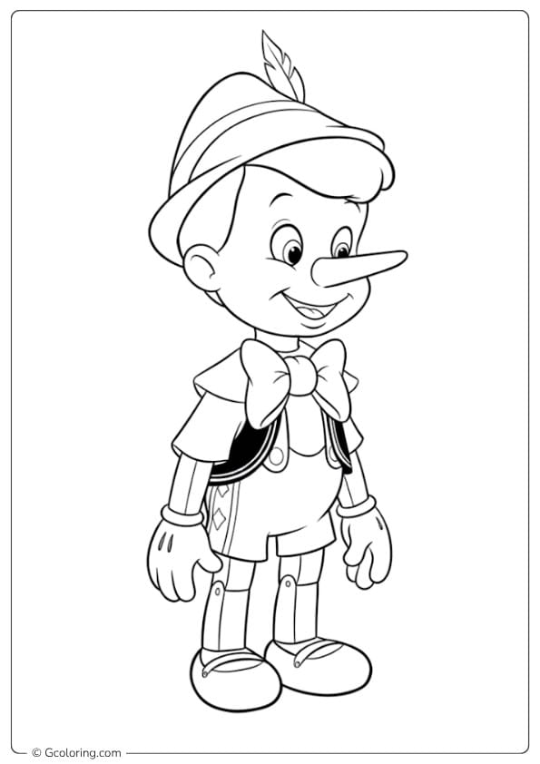 Pinocchio Getting Advised by Jiminy pinocchio coloring pages