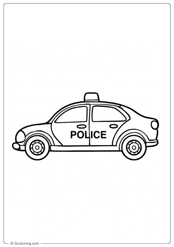 Police Car Coloring Pages (3)