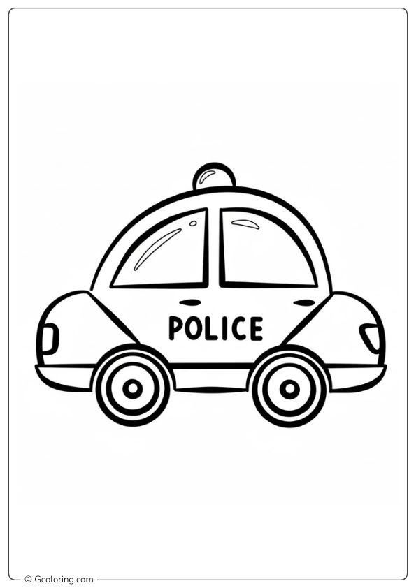 Police Car Coloring Pages (4)