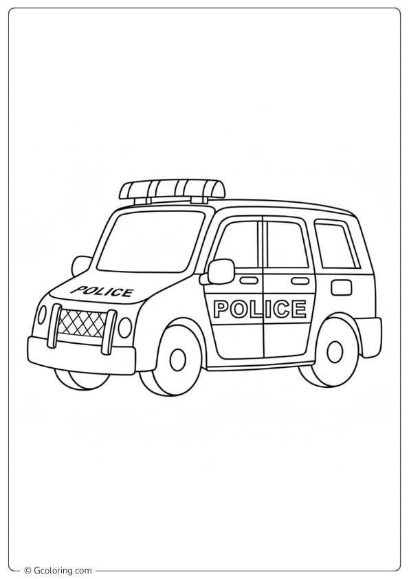 Police Car Coloring Pages