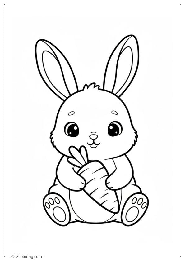 Rabbit Meadow Coloring Pages Animals