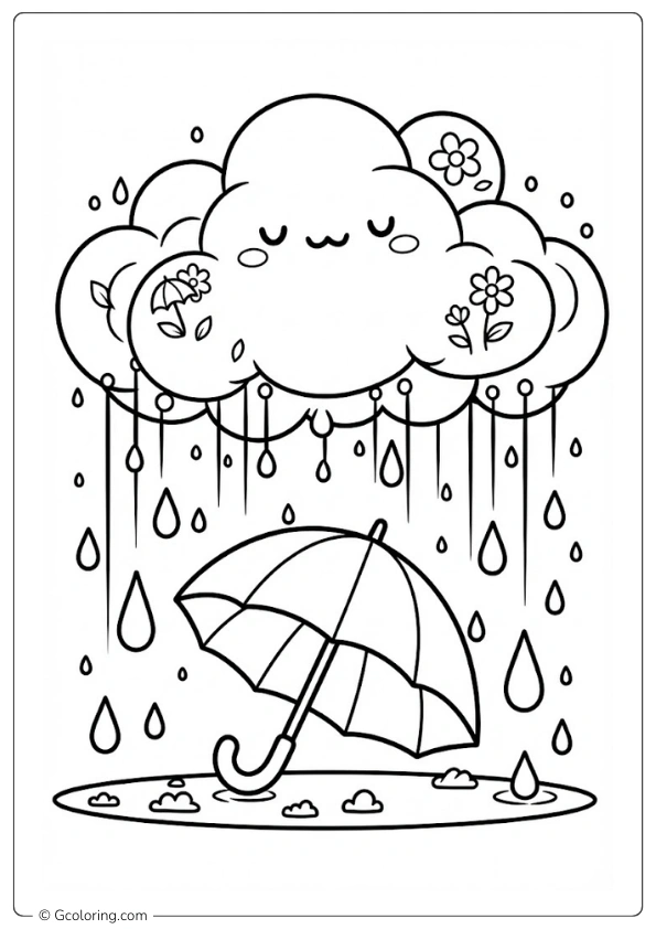Rainy Day Coloring Pages