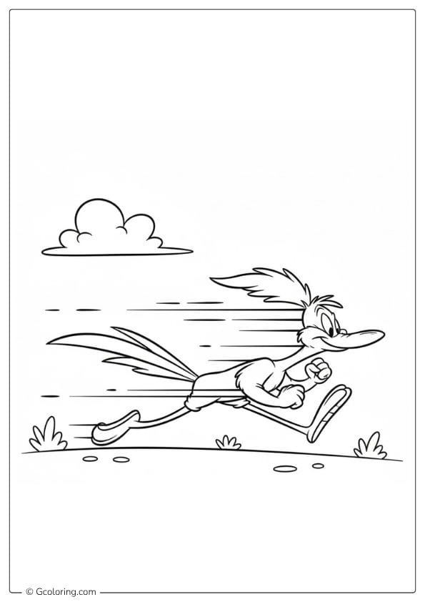 Road Runner Looney Tunes Coloring Pages