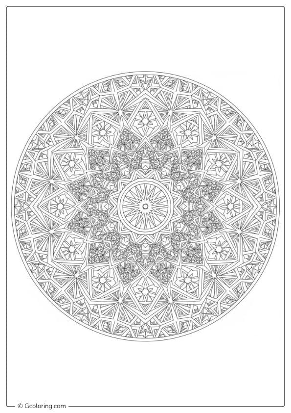 Sacred Geometry Adult Coloring Pages