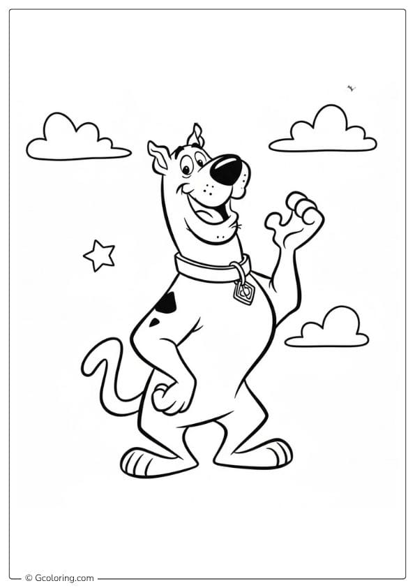 Scooby Doo cartoon coloring pages