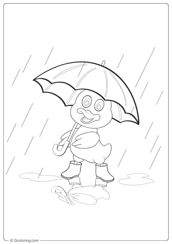Simple Joys Rainy Day Coloring Pages