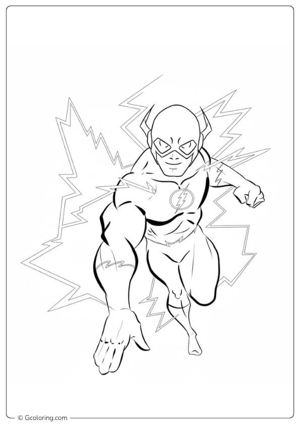 Speed Effect Coloring Pages The Flash