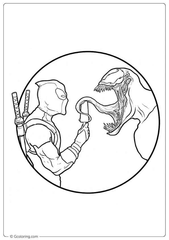Spiderman and Venom Coloring Pages (9)
