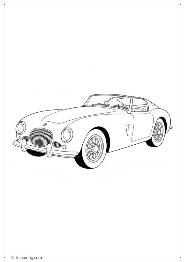 Sports Car Coloring Pages Classic Model